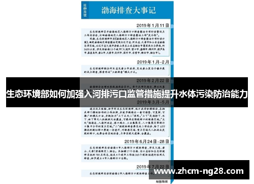 生态环境部如何加强入河排污口监管措施提升水体污染防治能力